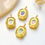 Brass Enamel Locket Pendants
