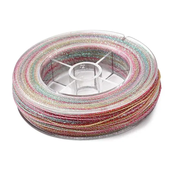 30M Gradient Color Round PET Waxed Thread