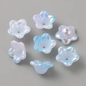 Opaque Acrylic Bead Caps