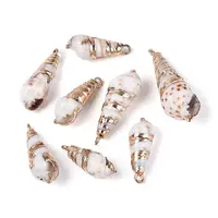 Electroplated Natural Shell Pendants