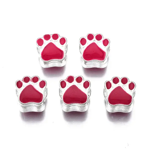 Alloy Enamel European Beads