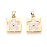 Brass with Enamel Pendants