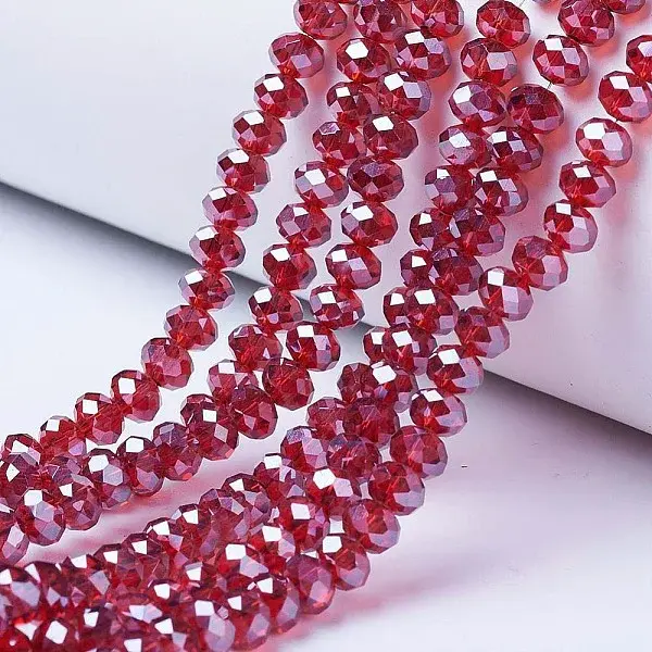 Electroplate Glass Beads Strands
