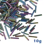 10G Glass Bugle Beads