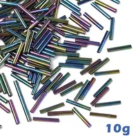 10G Glass Bugle Beads