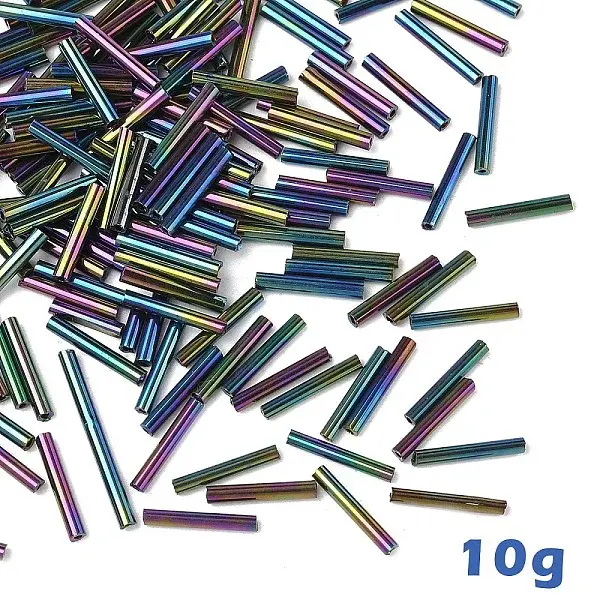 10G Glass Bugle Beads