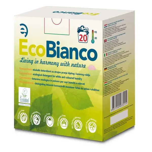 Prací prášok pre alergikov EcoBianco 100% Vegan