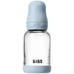 BIBS Baby Glass Bottle Round Latex antikoliková lahev Baby Blue 120 ml