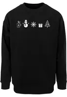 Černý vánoční svetr s motivy