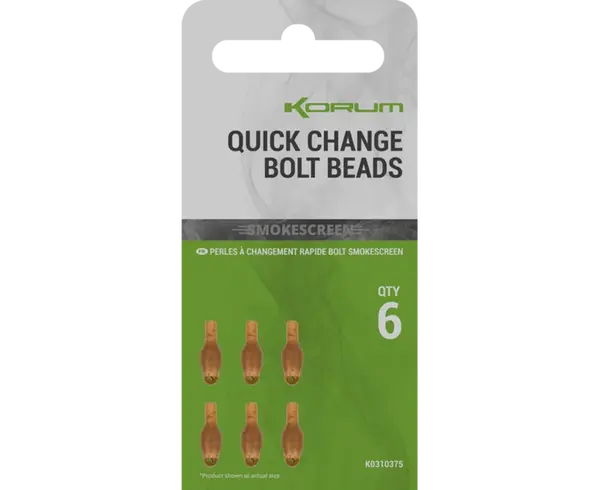 Korum montáž smokescreen quick change bolt beads 6 ks