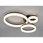 Reality Stropné LED svietidlo Scope 32W 4000lm 3000K matná čierna 51 x 40,5 cm