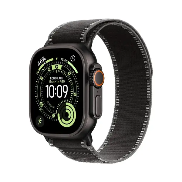 Apple Watch Ultra3 49 mm trailový řemínek černý S/M chytré hodinky