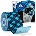 CureTape Kineziologický tejp Tartan Blue 5 cm x 5 m