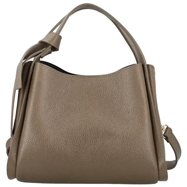 Dámská kožená kabelka do ruky taupe - Delami Vera Pelle Mija