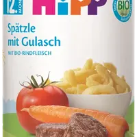 HIPP BIO Špecle a guláš a hovězí maso 250 g
