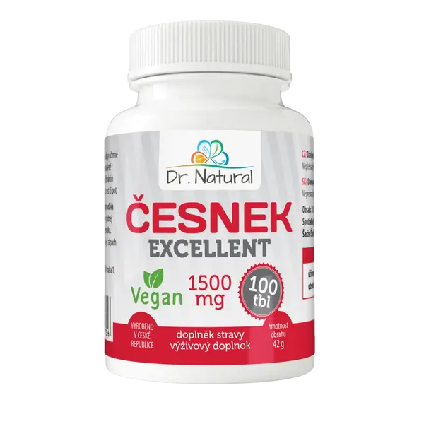 DR.NATURAL Česnek Excellent 100 tablet