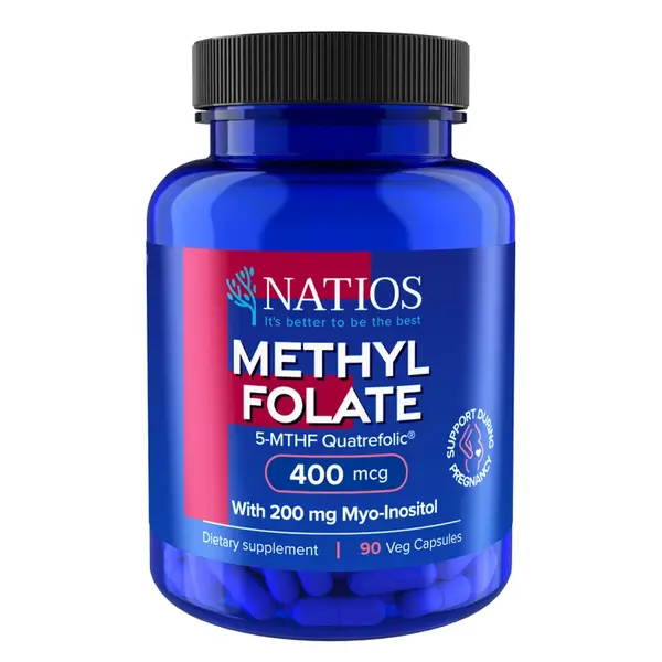 NATIOS Methyl Folate 5-MTHF Quatrefolic 400 mcg 90 kapslí