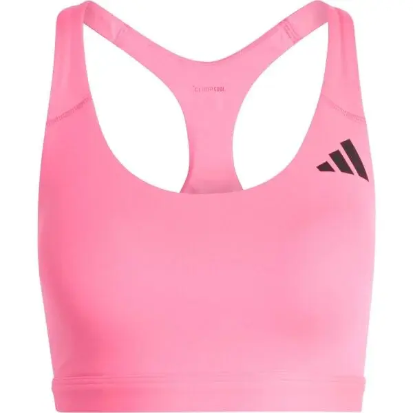 adidas OPTIME ESSENTIALS MS BRA Dámska športová podprsenka, ružová, veľkosť