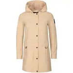 NAX ARESA Dámsky kabát s kapucňou, béžová, veľkosť