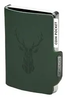Kožená mini peněženka Mondraghi Silhouette Modern Deer Green