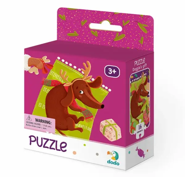 Dodo Puzzle Psí dárek 16 dílků