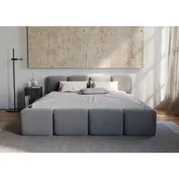 Carryhome ČALOUNĚNÁ POSTEL, 180/200 cm, tmavě šedá