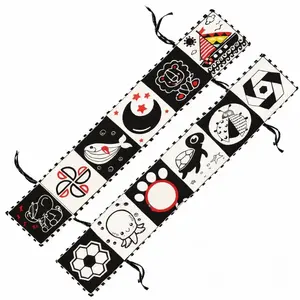 TULIMI Kontrastní knížka pro miminko black, white