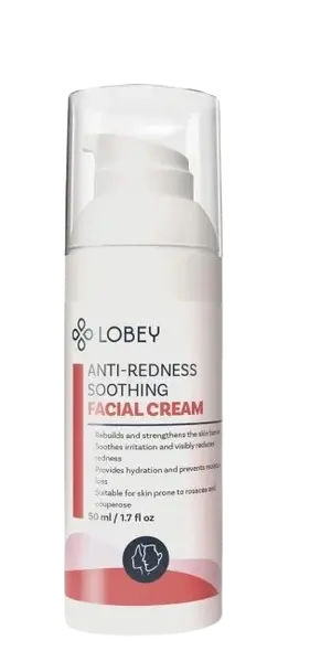 LOBEY Zklidňující krém na začervenání pleti 50 ml