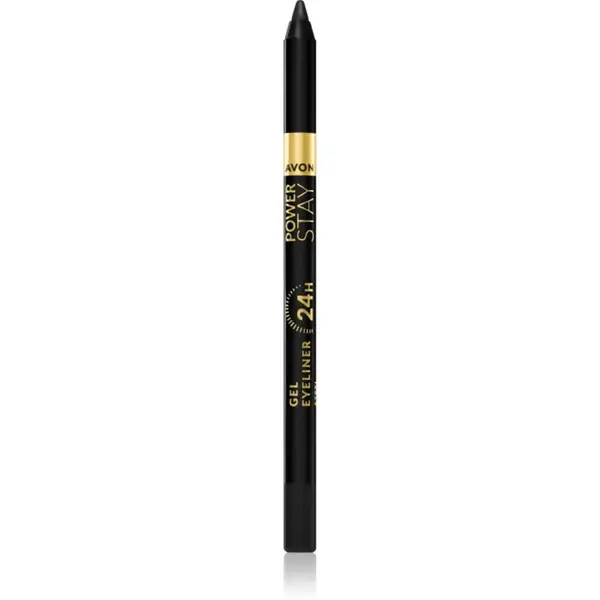 Avon Power Stay 24h gélová ceruzka na oči odtieň Black 1,2 g