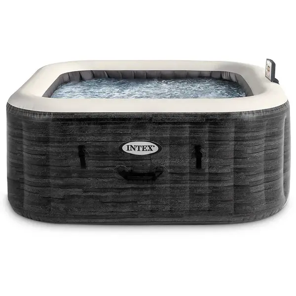 Vírivka SPA 1,75 x 1,75 x 0,71 cm štvorcová, sivá 28450NP