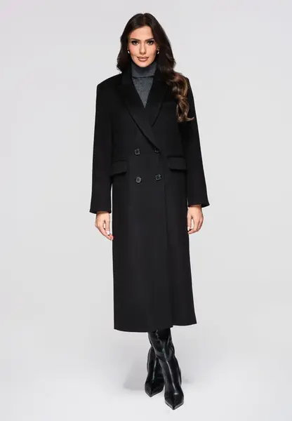 Edoti Women's long wool coat LARICA OW-COLC-0100 v4