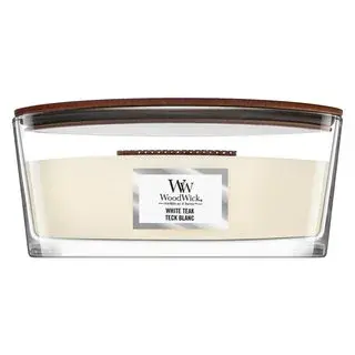 Woodwick White Teak vonná svíčka 453,6 g