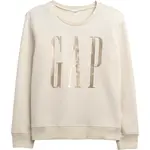 GAP V-LOGO DOORBUSTER CREW Dámská mikina s logem, béžová, velikost