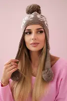 Kesi Dámské ušanky Balbina K381 cappuccino