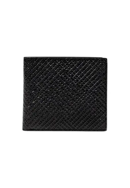 Černá kožená peněženka Armani Exchange