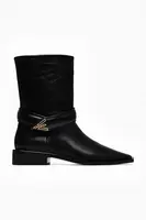 Kožené členkové topánky Vanda Novak ZOEY DEEP BLACK