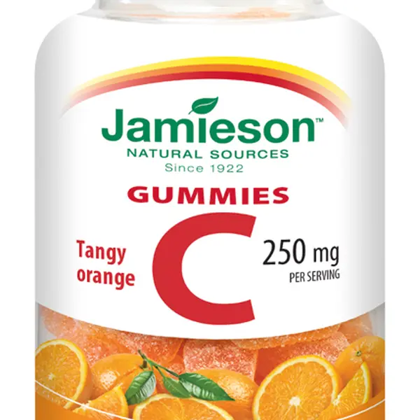 JAMIESON Vitamín C Gummies s příchutí pomeranče želatinové pastilky 60 ks