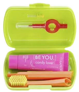 CURAPROX Travel set zelený