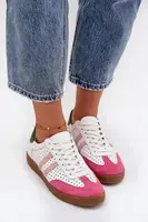 Kožené perforované dámske tenisky Zazoo