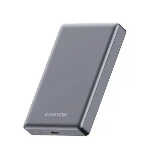 Canyon Power Bank PB-510, 10000 mAh, Magsafe wireless, 20W, Dark grey