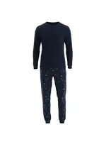 Dagi Dlhé pyžamo  námornícka modrá / zelená / červená