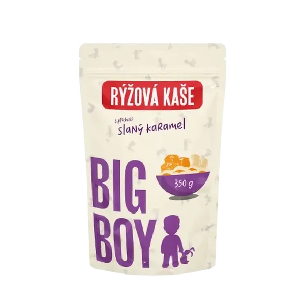 BIG BOY® Rýžová kaše Sweet and Salty s příchutí slaného karamelu 350 g