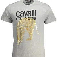 CAVALLI CLASS SHORT SLEEVE T-SHIRT MEN GREY