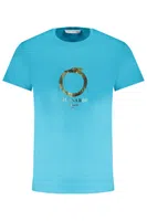 TRUSSARDI MEN'S SHORT SLEEVE T-SHIRT BLUE