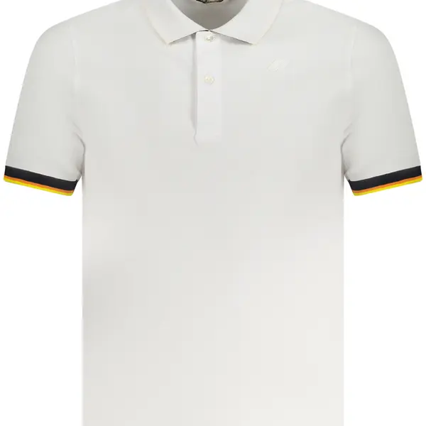 K-WAY POLO SHORT SLEEVES MEN WHITE