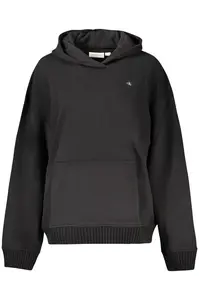 Černá mikina Calvin Klein s kapucí