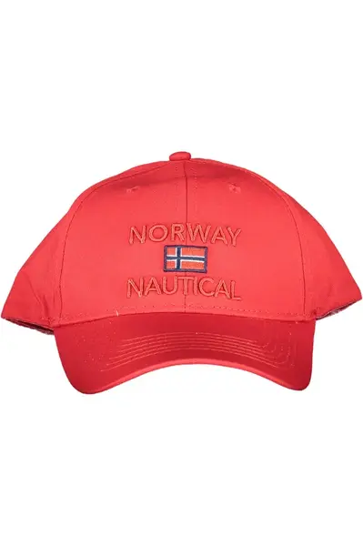 Červená kšiltovka Norway Nautical