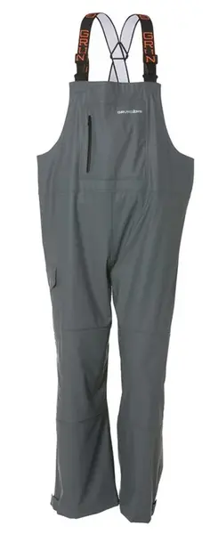 Grundéns kalhoty tourney bib iron grey - l