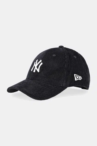 Bavlněná baseballová čepice New Era černá barva, 60691062