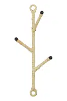 Nástěnný věšák House Doctor HDBranch 20 x 5,5 cm béžová barva